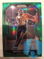 2020-21 Panini Prizm Myles Turner #240 Green Prizm Indiana Pacers